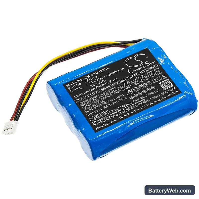 Sumitomo T-400S Replacement Battery, 10.8V, 3400mAh, Li-ion 1