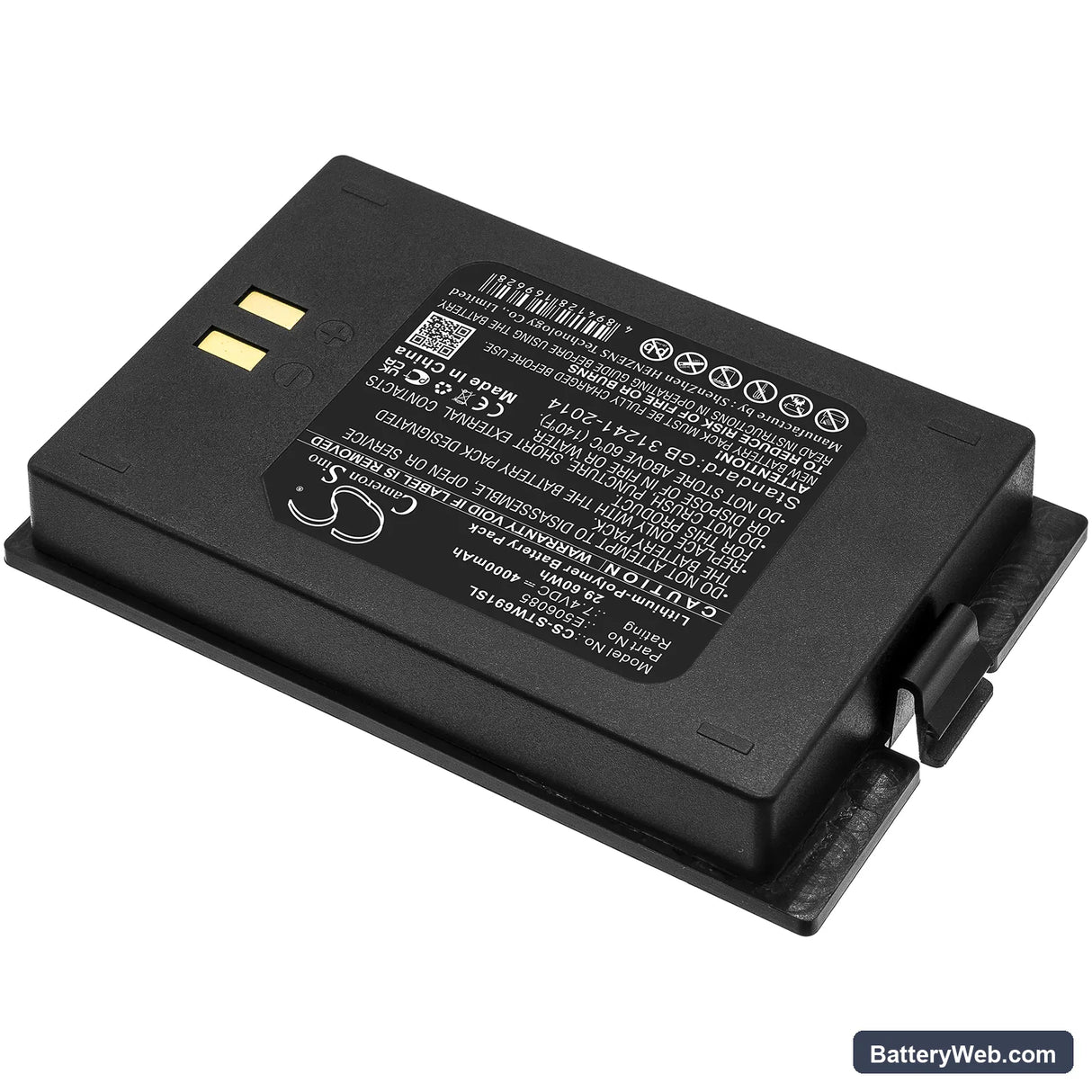Satlink WS-6916 Replacement Battery, 7.4V, 4000mAh, Li-Polymer 2