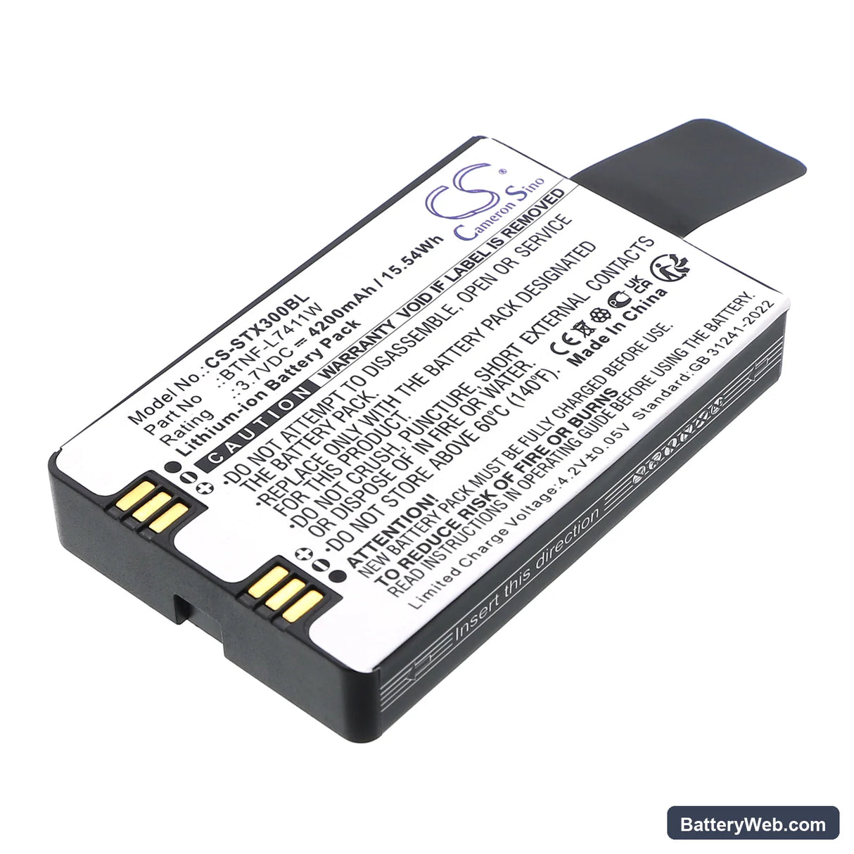 Southern Polaris X3 Sanding Reed Handbook Replacement Battery, 3.7V, 4200mAh, Li-ion 1