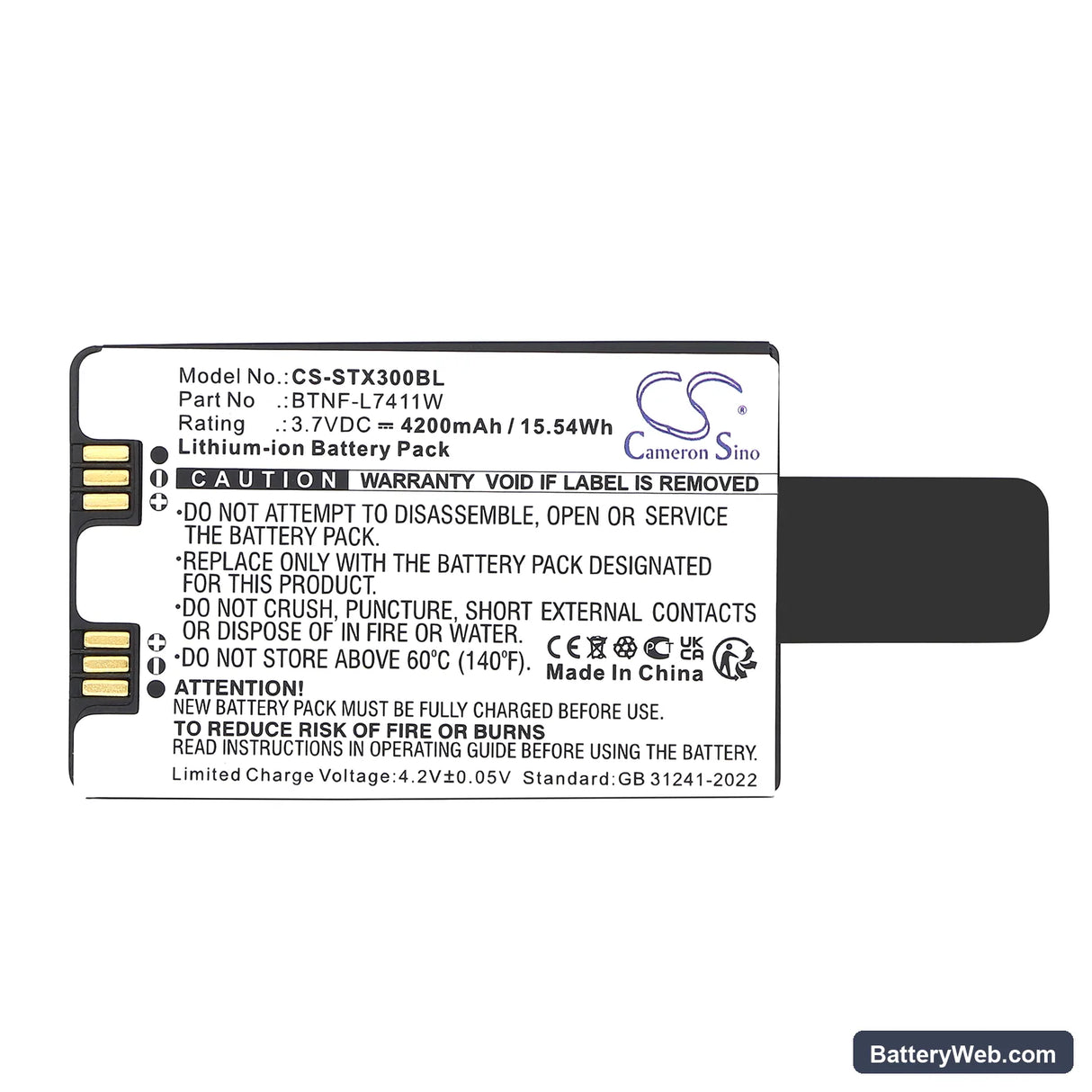 Southern Polaris X3 Sanding Reed Handbook Replacement Battery, 3.7V, 4200mAh, Li-ion 4