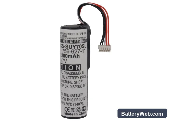 Sony NV-U70 Replacement Battery, 3.7V, 2200mAh, Li-ion 5
