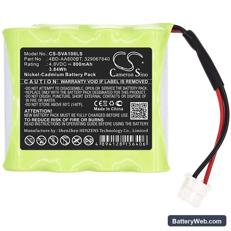 Schneider OVA51106 Replacement Battery, 4.8V, 800mAh, Ni-CD 3
