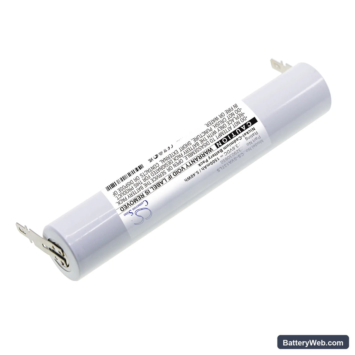 Schneider VTD137 Replacement Battery, 3.6V, 1500mAh, Ni-CD 2