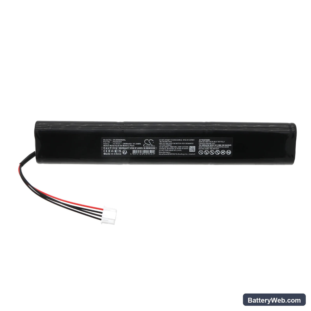 Siemens A5E00173177/ES01 Replacement Battery, 10.8V, 3800mAh, Ni-MH 3