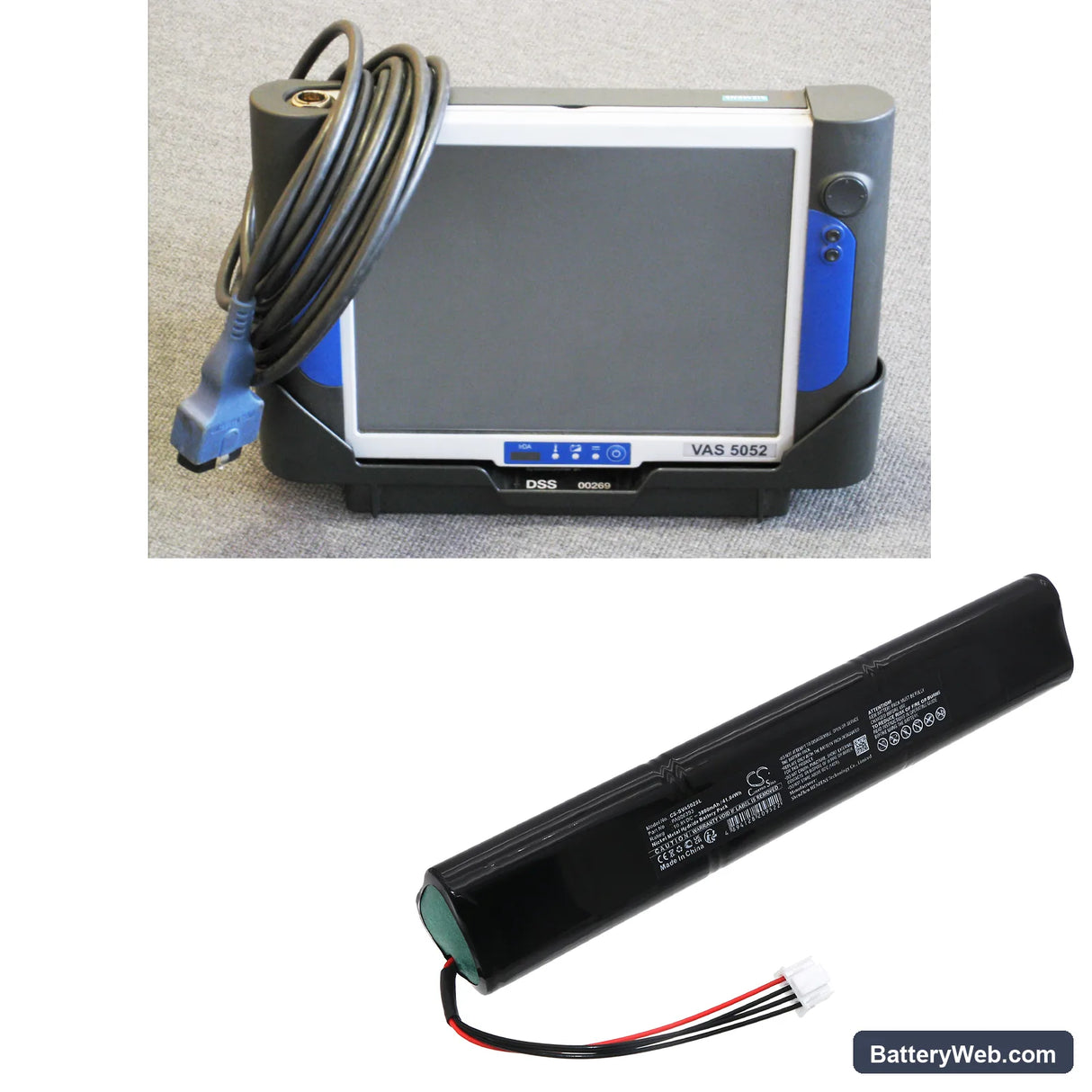 Siemens A5E00173177/ES01 Replacement Battery, 10.8V, 3800mAh, Ni-MH 6