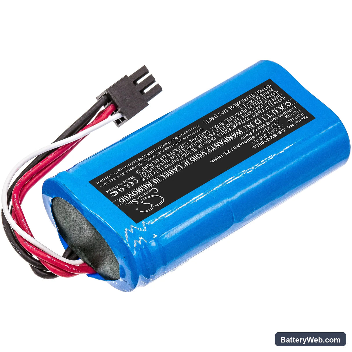 Soundcast VG3 Replacement Battery, 3.7V, 6800mAh, Li-ion 2