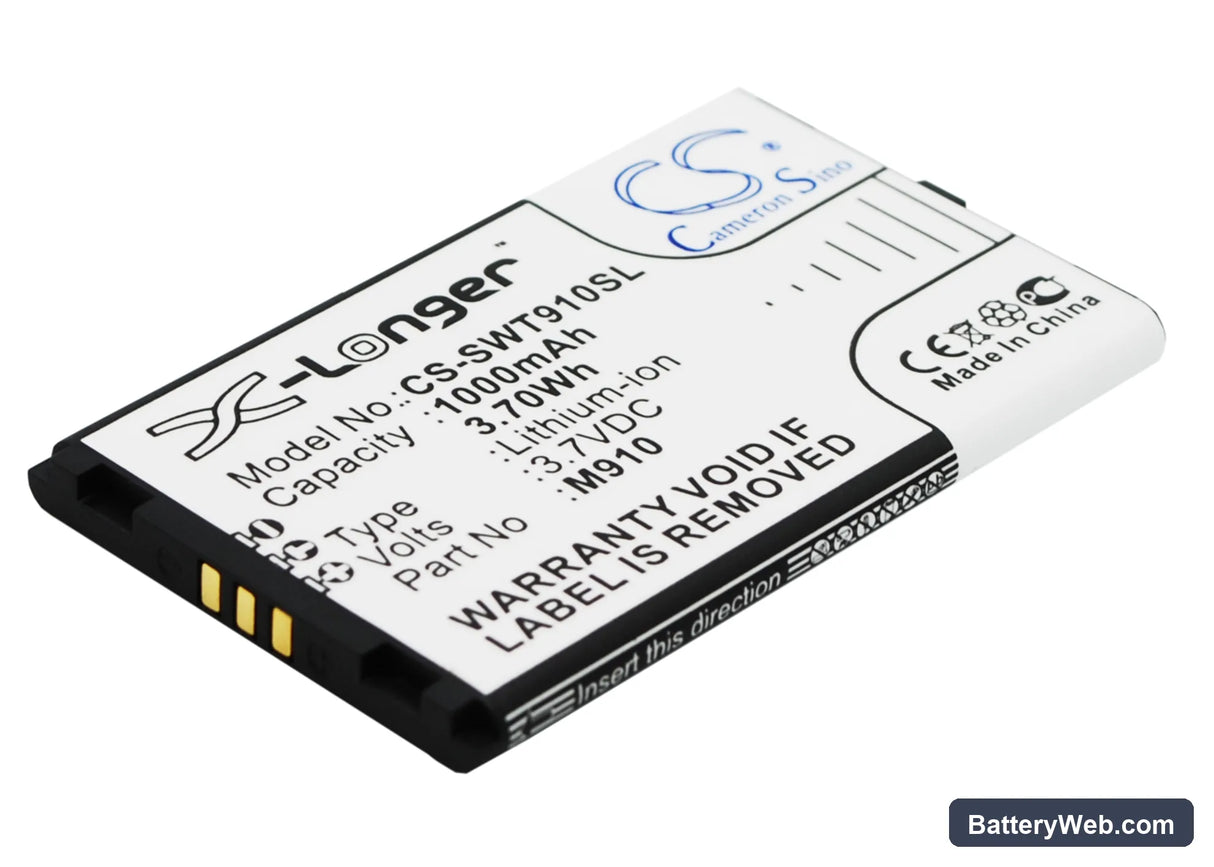 Switel M910 Replacement Battery, 3.7V, 1000mAh, Li-ion 2
