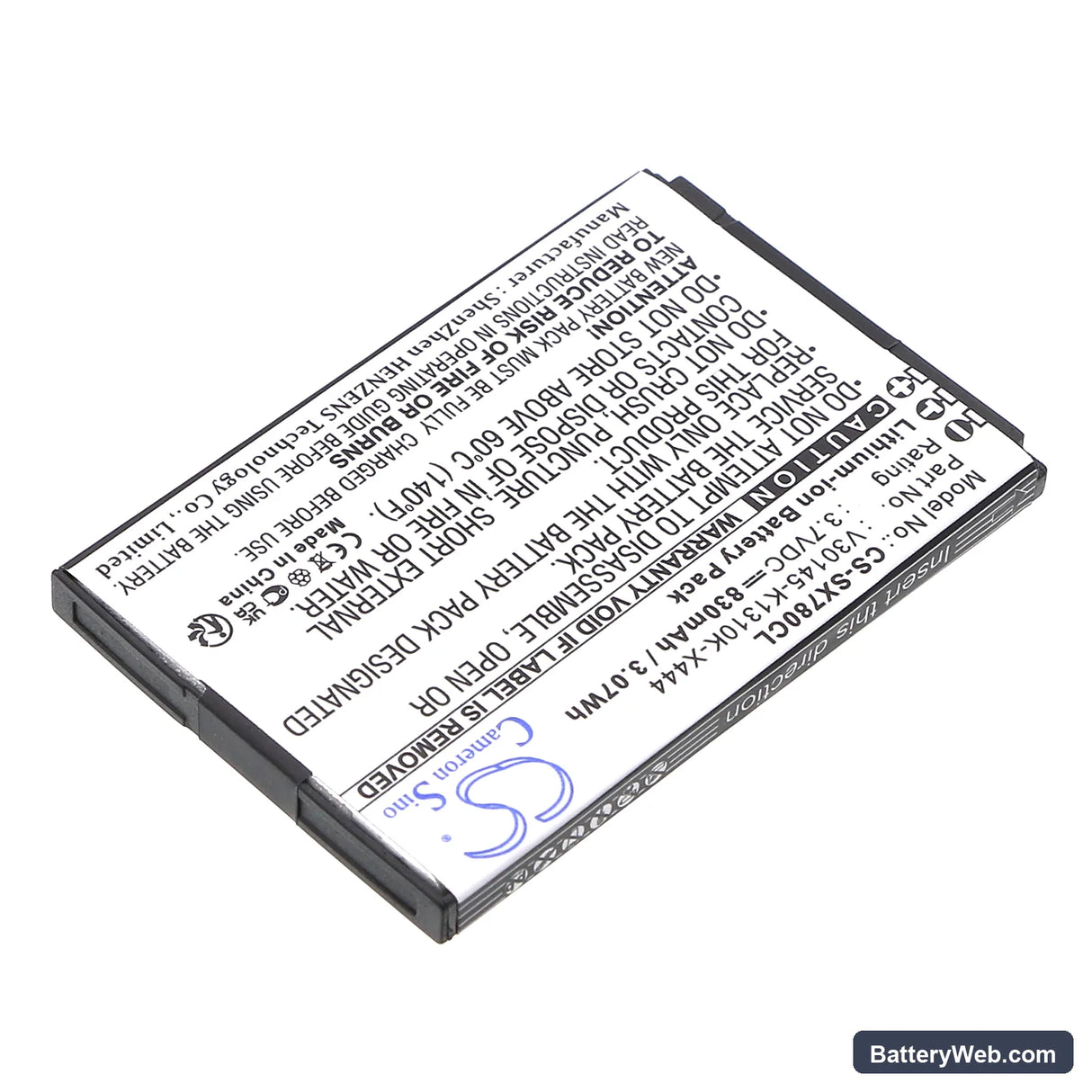 Siemens Gigaset SL78H Replacement Battery, 3.7V, 830mAh, Li-ion 2