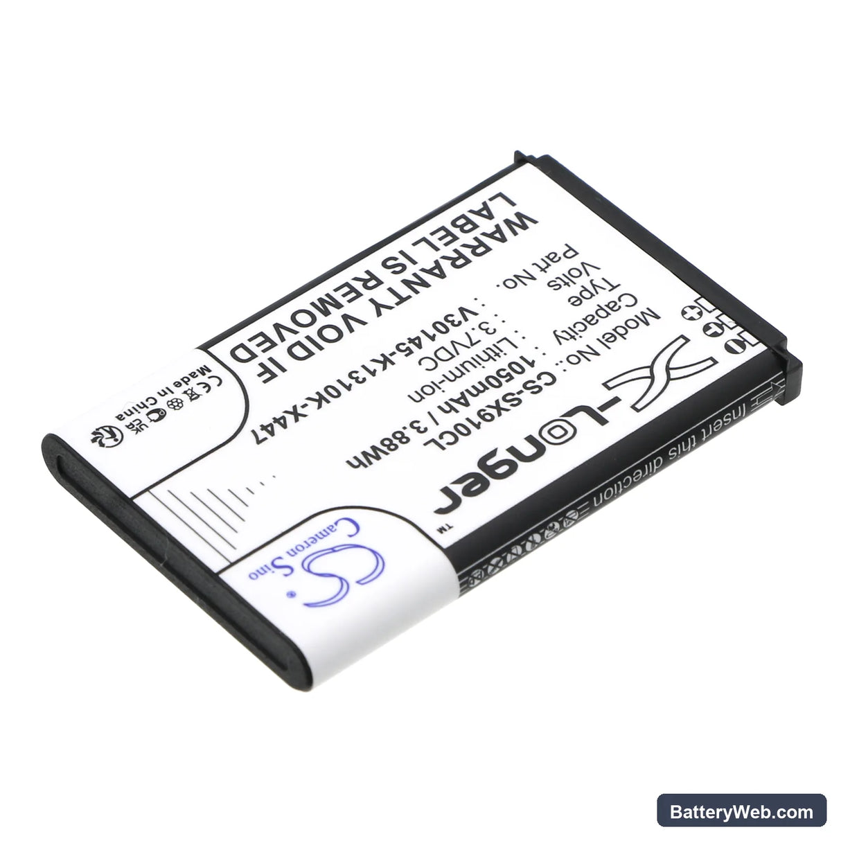 Siemens Gigaset SL910 Replacement Battery, 3.7V, 1050mAh, Li-ion 2