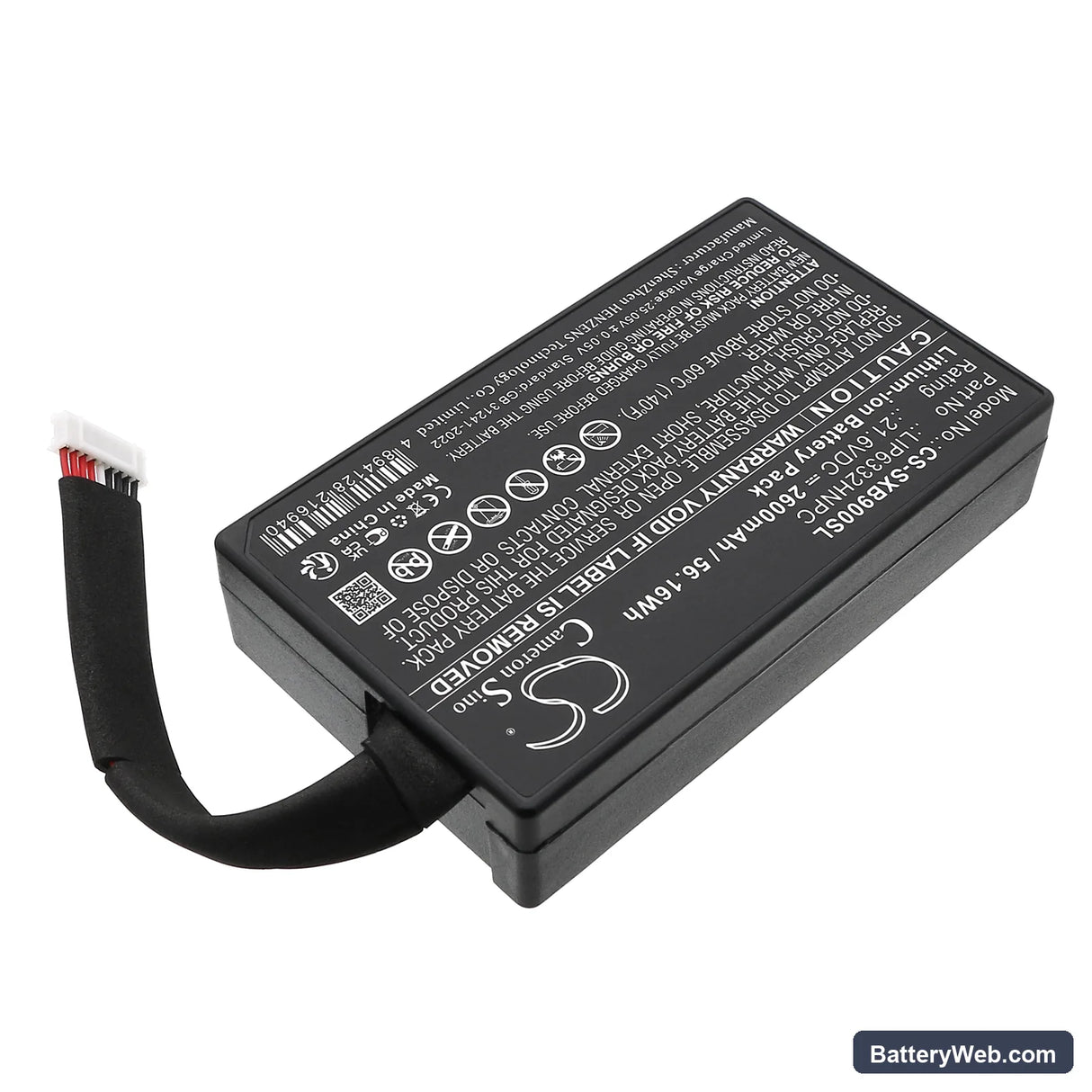 Sony GTK-XB90 Replacement Battery, 21.6V, 2600mAh, Li-ion 2
