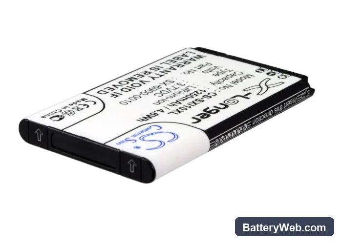 Sirius SXi1 Replacement Battery, 3.7V, 1250mAh, Li-ion 3