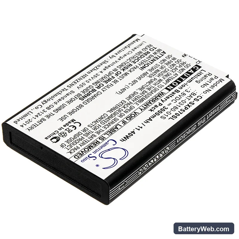 Sonim XP5 Replacement Battery, 3.8V, 3000mAh, Li-ion 2