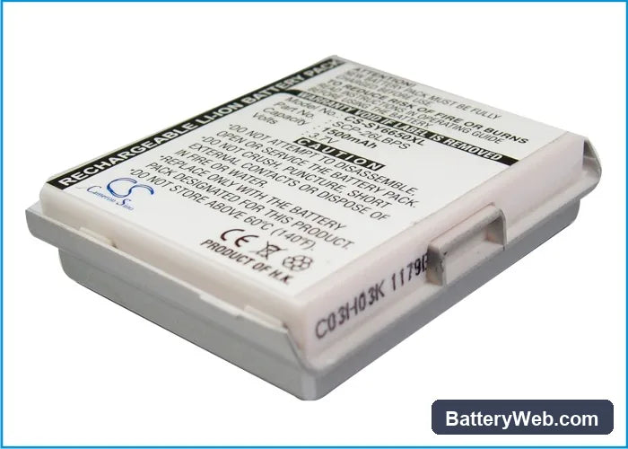 Sanyo SCP-6650 Replacement Battery, 3.7V, 1500mAh, Li-ion 1