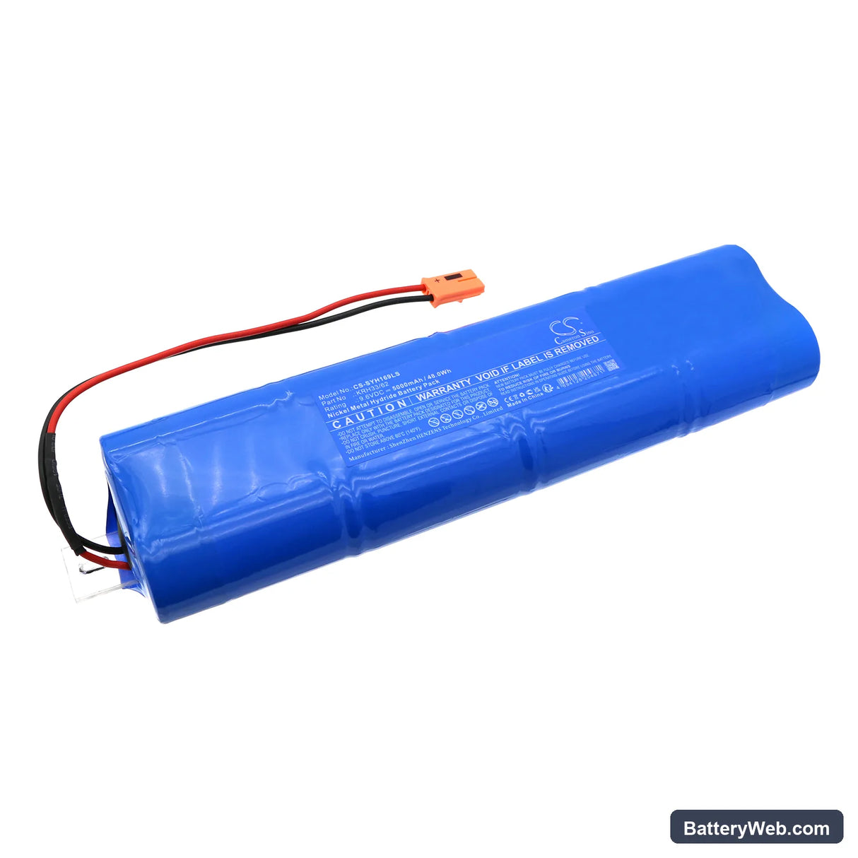 Streamer YH08-W1690 16W Replacement Battery, 9.6V, 5000mAh, Ni-MH 1