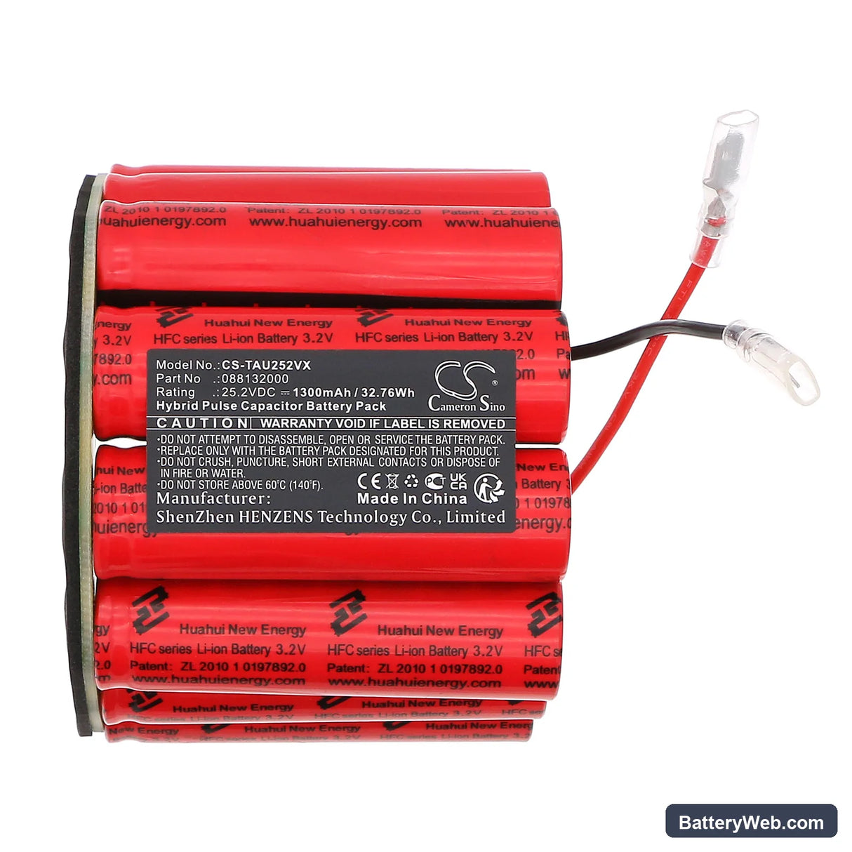 Taurus Ulimited 25.6 Replacement Battery, 25.2V, 1300F, HPC 5