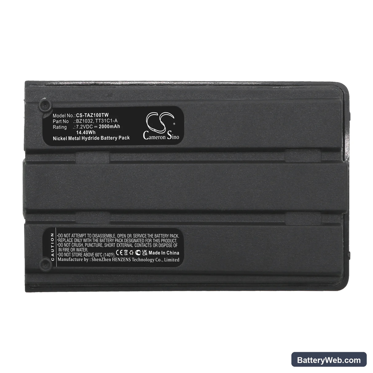 Ma-Com-Ericsson BZ1032 Replacement Battery, 7.2V, 2000mAh, Ni-MH 5