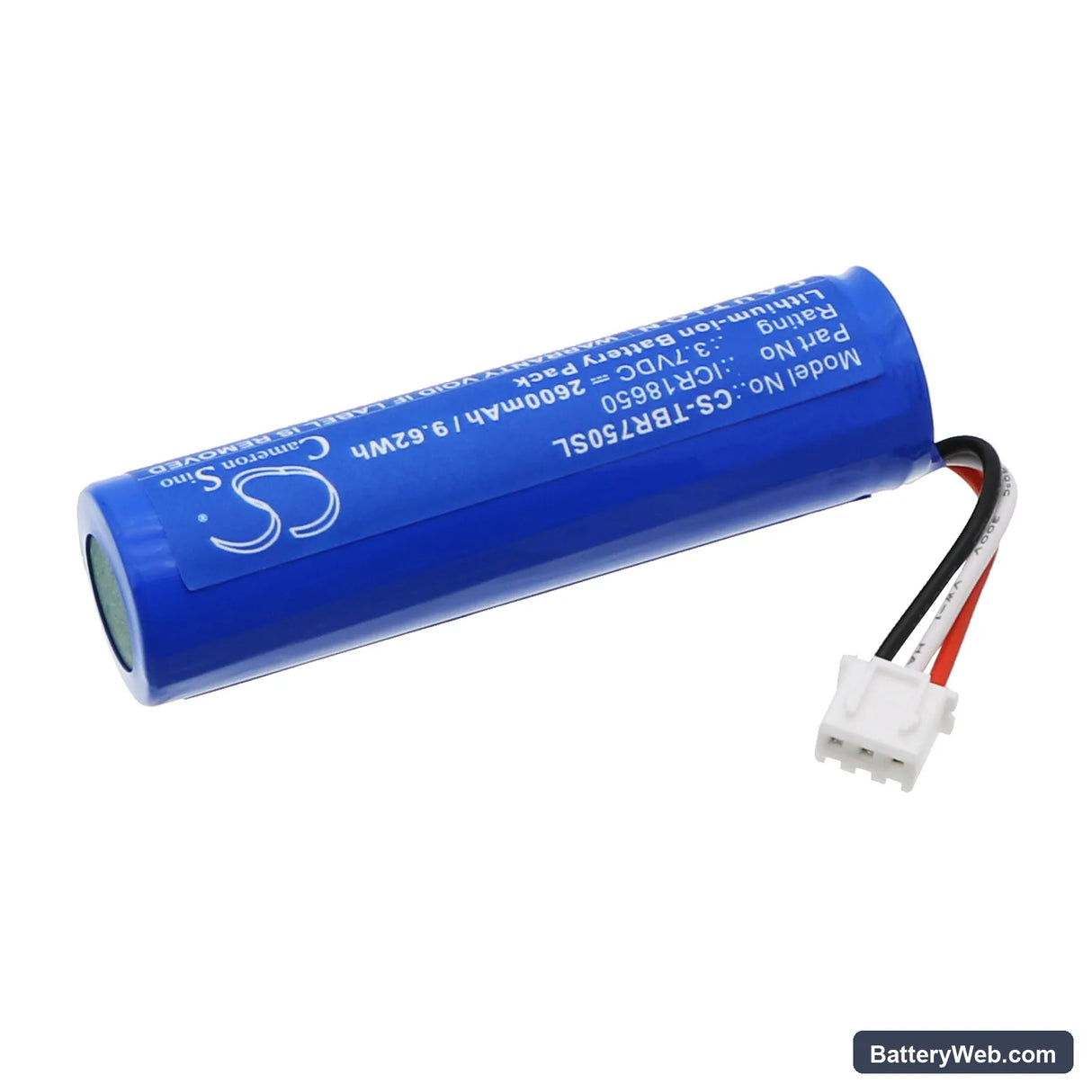 Triplett BR500 High Definition Articulating Borescope Replacement Battery, 3.7V, 2600mAh, Li-ion 2