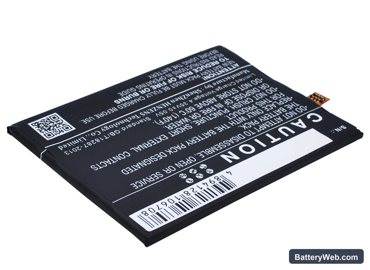 Alcatel One Touch Flash Plus Replacement Battery, 3.8V, 3300mAh, Li-Polymer 5