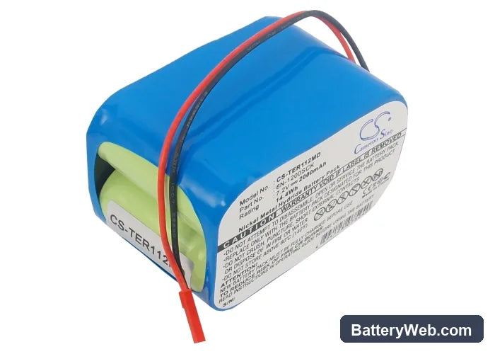 Terumo TE-112 Replacement Battery, 7.2V, 2000mAh, Ni-MH 4