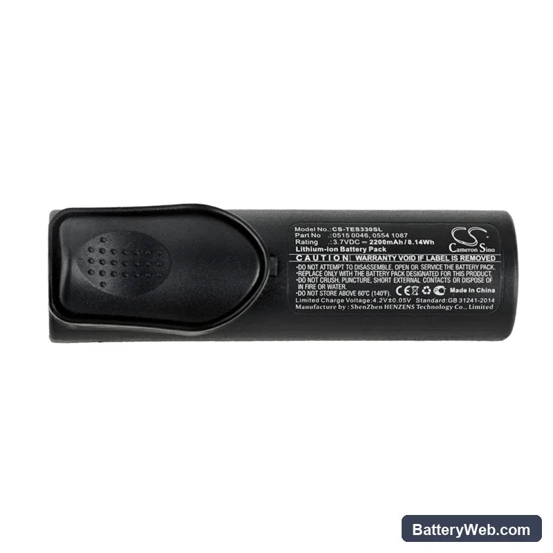 Testo 320 Replacement Battery, 3.7V, 2200mAh, Li-ion 5