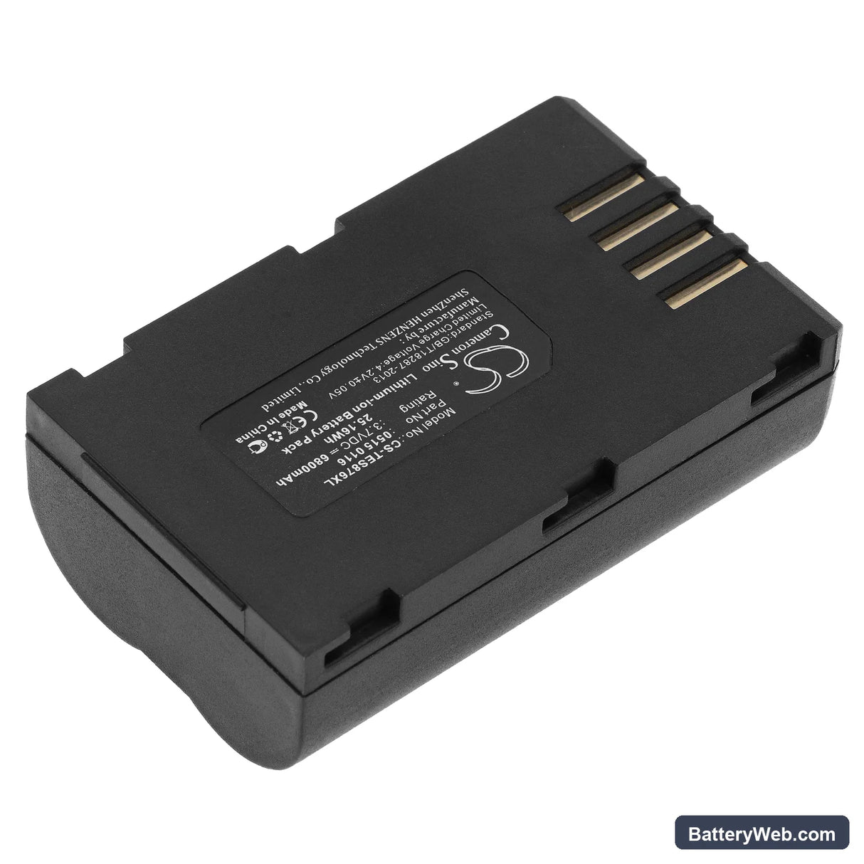Testo 876 Replacement Battery, 3.7V, 6800mAh, Li-ion 2