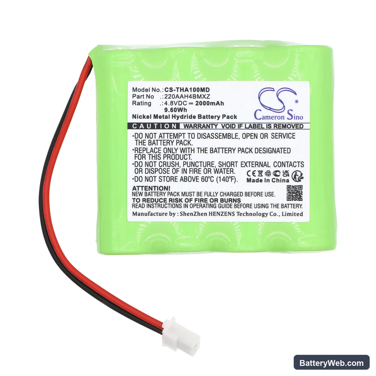 I-Tech T-One 2016 Replacement Battery, 4.8V, 2000mAh, Ni-MH 3