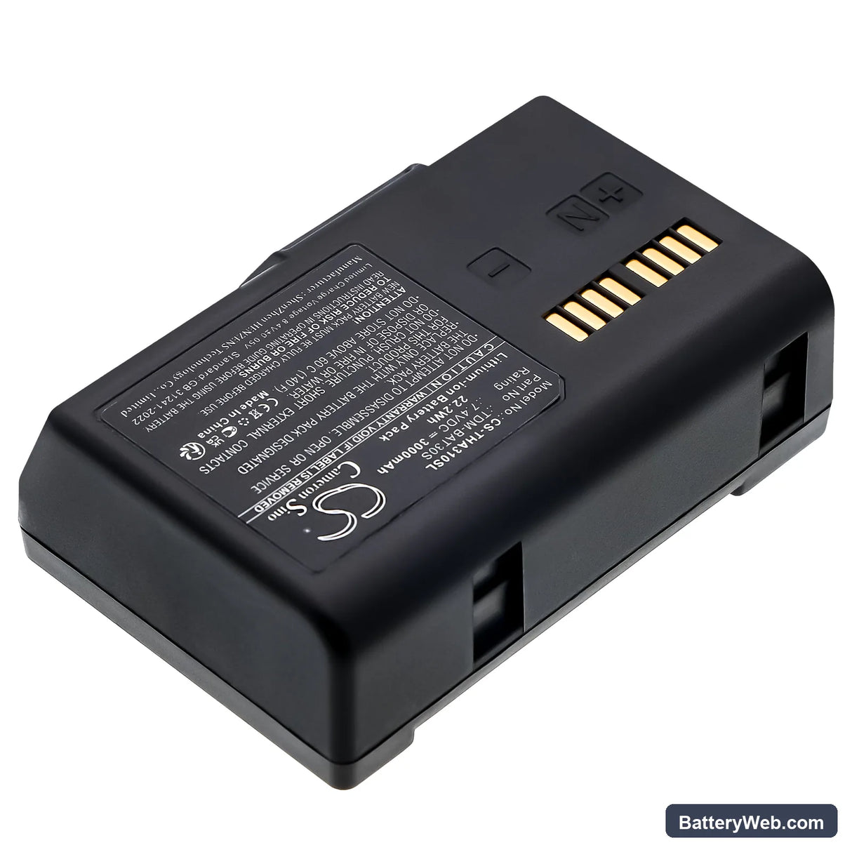TSC Alpha 3L Replacement Battery, 7.4V, 3000mAh, Li-ion 2