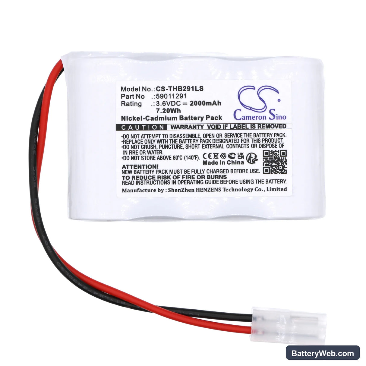Thorn Voyager Blade 2 Replacement Battery, 3.6V, 2000mAh, Ni-CD 3