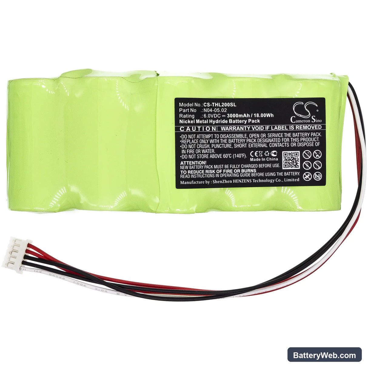 Theis TPL-H Replacement Battery, 6V, 3000mAh, Ni-MH 3