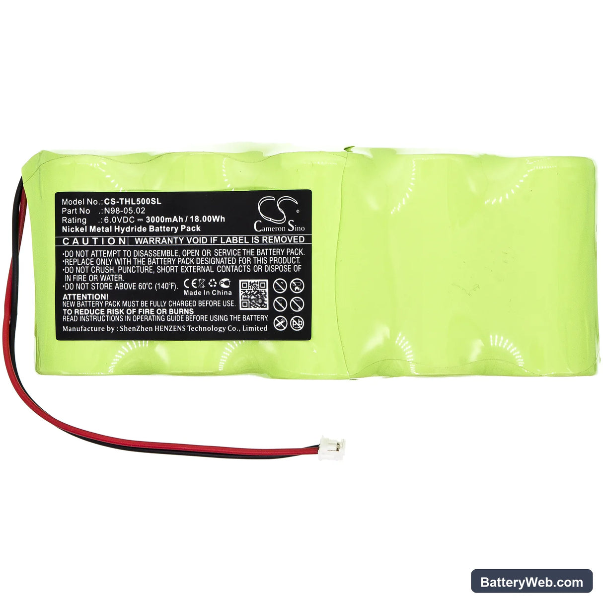 Theis Laser TPL 50 HV Replacement Battery, 6V, 3000mAh, Ni-MH 3