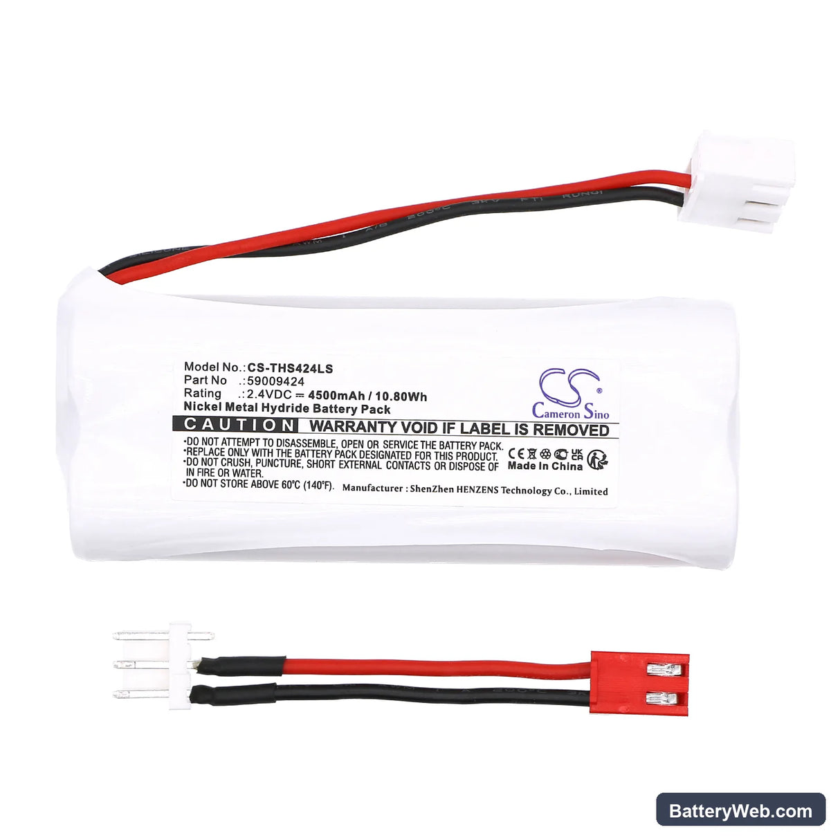 Thorn Voyager Star LA 2 SBS CON3 75 Replacement Battery, 2.4V, 4500mAh, Ni-MH 3