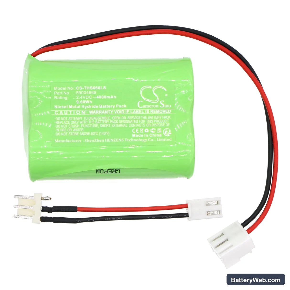 Thorn Voyager Star Replacement Battery, 2.4V, 4000mAh, Ni-MH 3