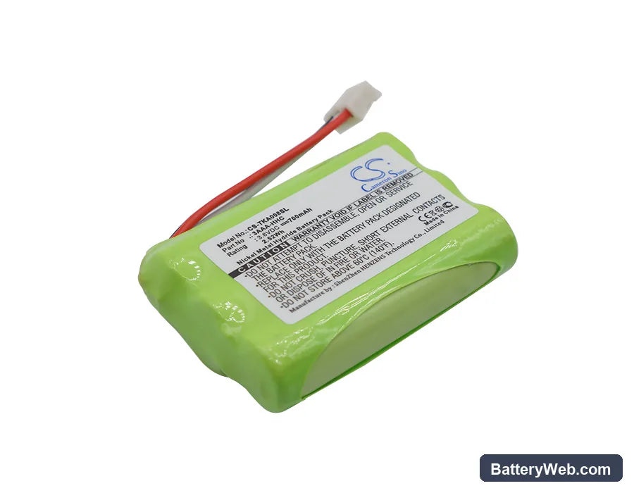 TDK Life On Record A08 Replacement Battery, 3.6V, 700mAh, Ni-MH 1