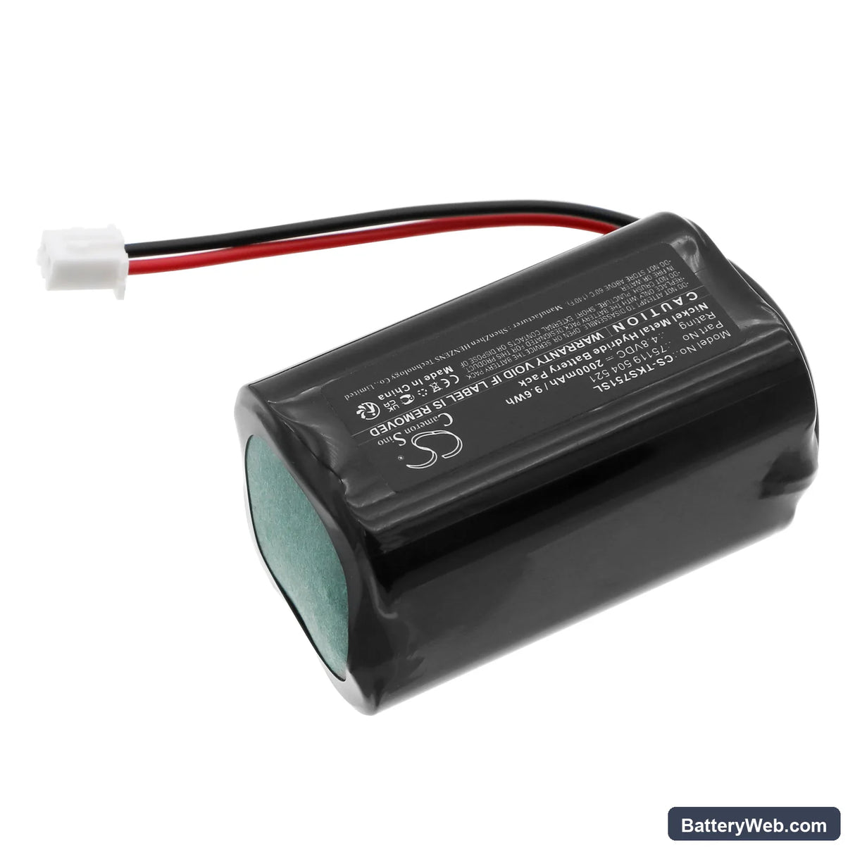 Techkon SpectroDens SpectroPlate Replacement Battery, 4.8V, 2000mAh, Ni-MH 2