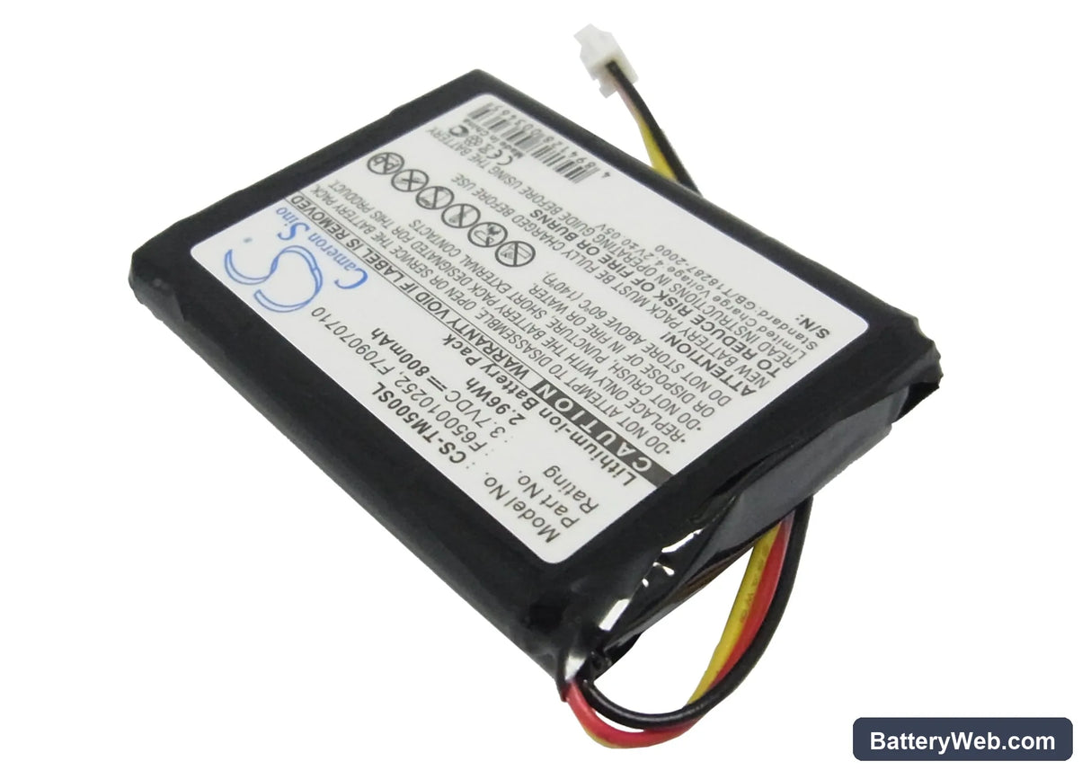 TomTom One Replacement Battery, 3.7V, 800mAh, Li-ion 2