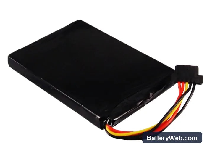 TomTom Go 550 Live Replacement Battery, 3.7V, 1100mAh, Li-ion 3