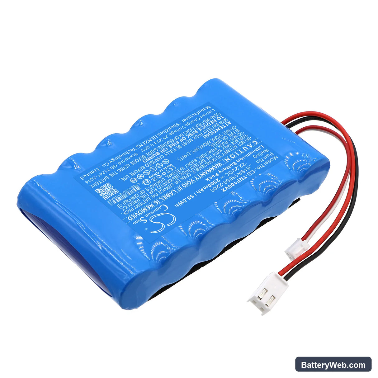 Tineco FW020100US Replacement Battery, 22.2V, 2500mAh, Li-ion 2