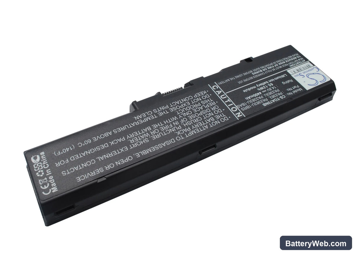 Toshiba Satellite A70 Replacement Battery, 14.8V, 4400mAh, Li-ion 3