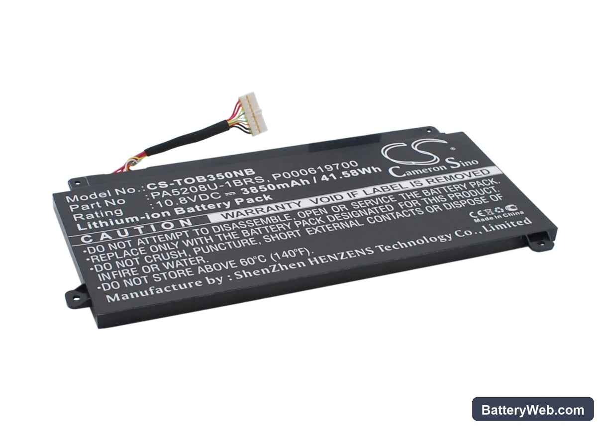 Toshiba Chromebook CB35 Replacement Battery, 10.8V, 3850mAh, Li-Polymer 2