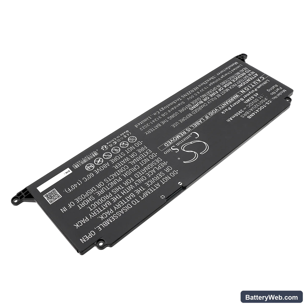 Dynabook Satellite Pro C40-K-00L007 Replacement Battery, 11.55V, 3950mAh, Li-Polymer 2