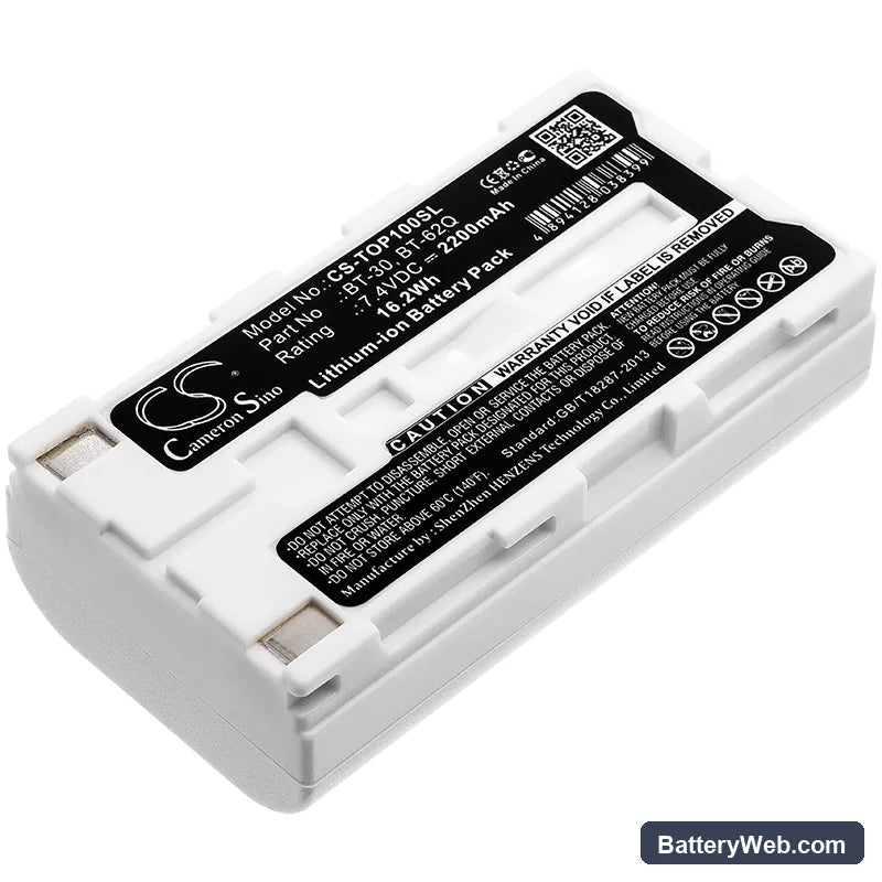 Topcon Field Controller FC100 Replacement Battery, 7.4V, 2200mAh, Li-ion 1