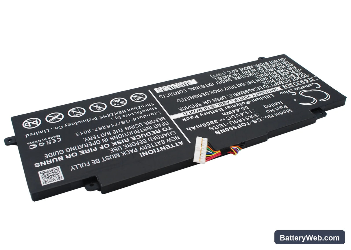 Toshiba Satellite P55W-B Replacement Battery, 14.4V, 3850mAh, Li-Polymer 2