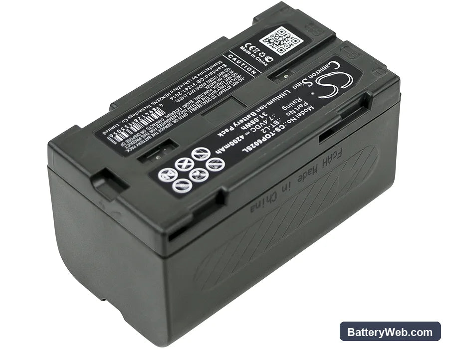 Topcon ES Total Station Replacement Battery, 7.4V, 4200mAh, Li-ion 2