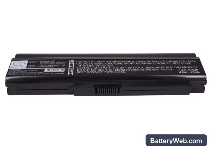 Toshiba Dynabook CX/45C Replacement Battery, 10.8V, 6600mAh, Li-ion 5