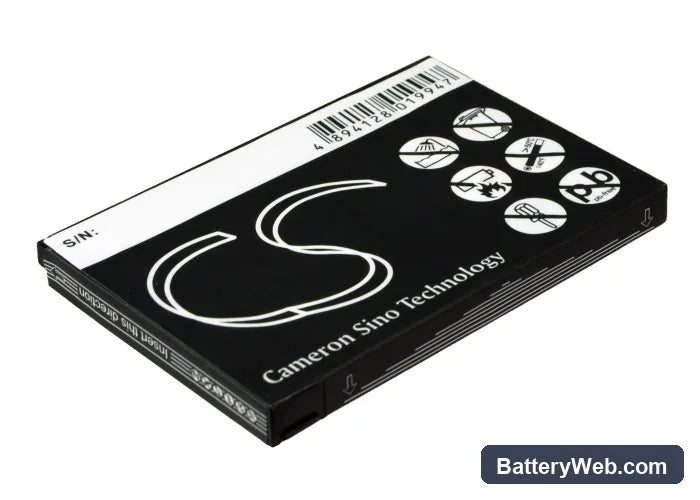 Vodafone v1615 Replacement Battery, 3.7V, 1100mAh, Li-Polymer 2