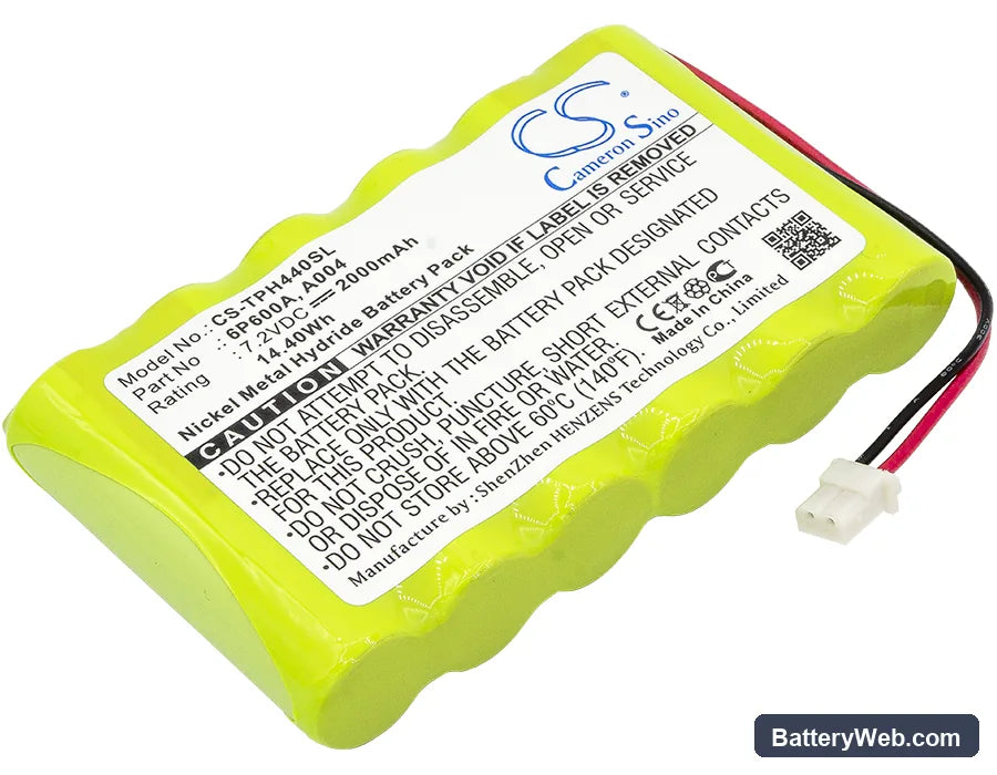 TPI 440 Replacement Battery, 7.2V, 2000mAh, Ni-MH 1