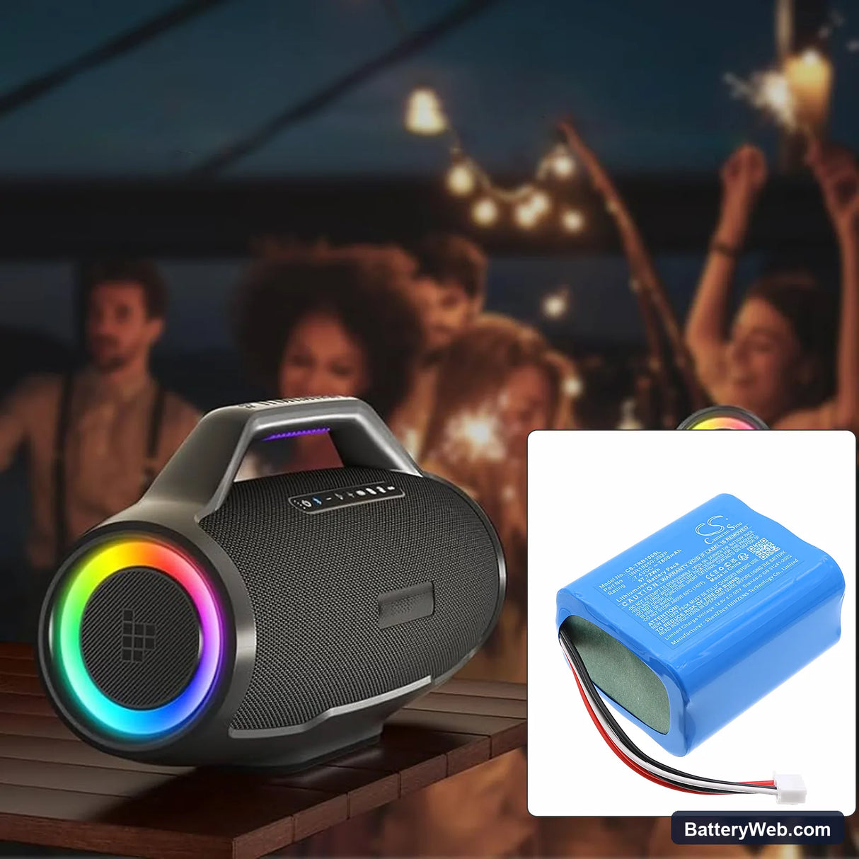 Tronsmart Bang Replacement Battery, 7.4V, 7800mAh, Li-ion 6