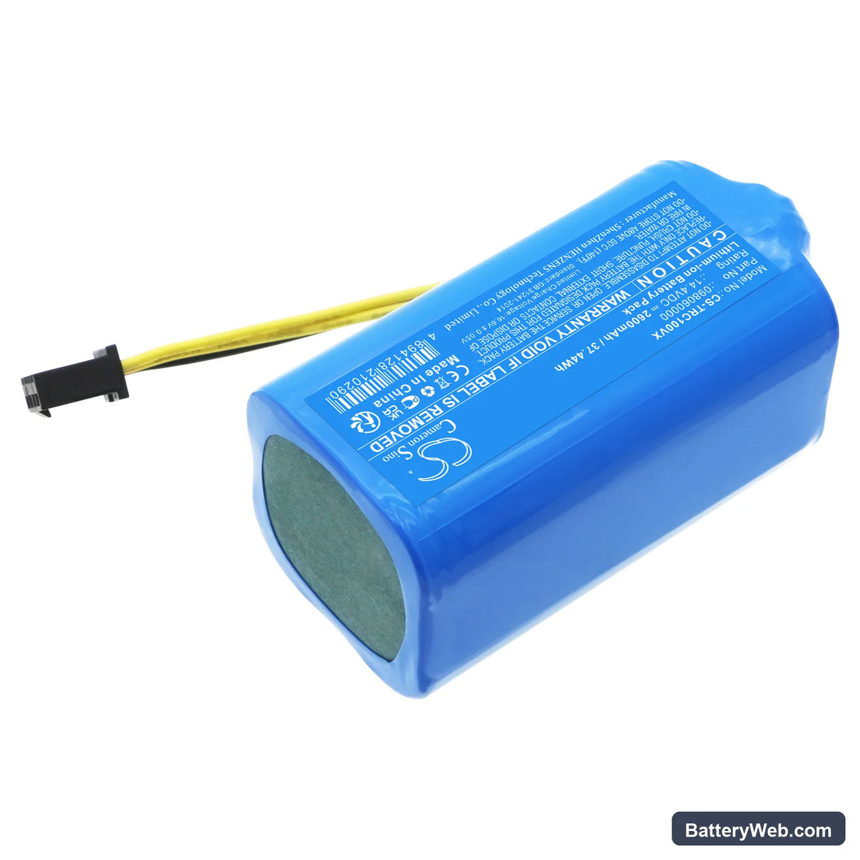 Red Solution Replacement Battery, 14.4V, 2600mAh, Li-ion 2
