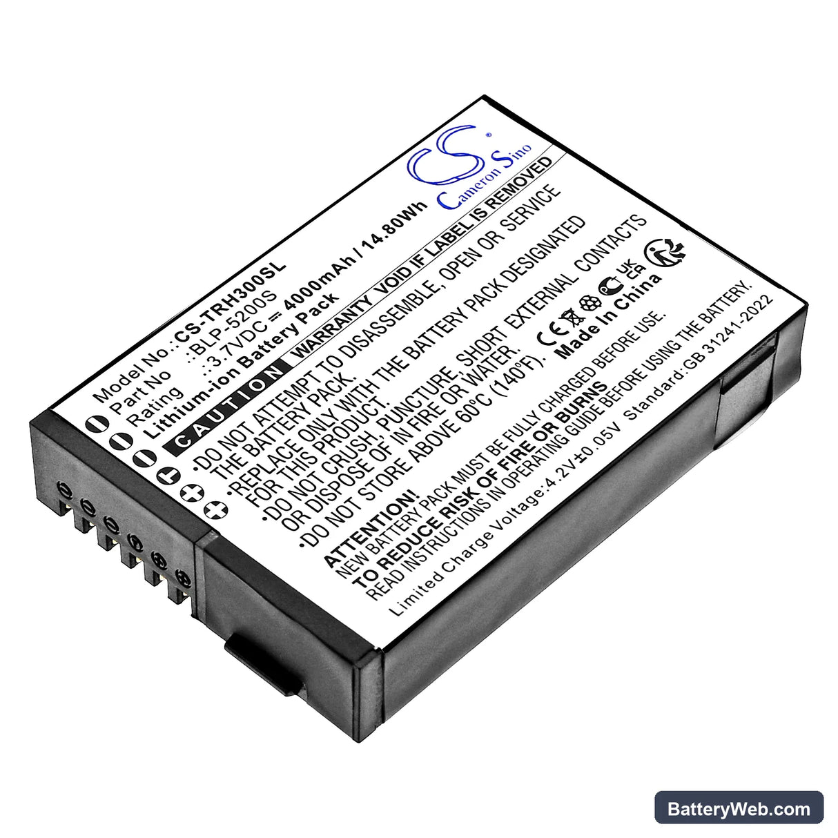 Hi-Target ihand 30 data controller Replacement Battery, 3.7V, 4000mAh, Li-ion 1