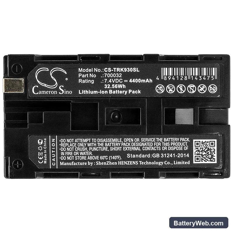 TSI AeroTrak 9306 Replacement Battery, 7.4V, 4400mAh, Li-ion 5